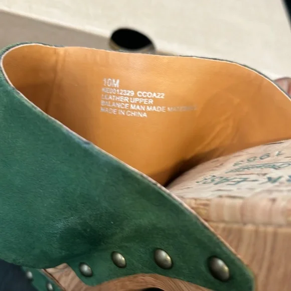 COPY - NEW-Kork Ease Darra green apple leather sandals size 10 - Picture 5 of 6